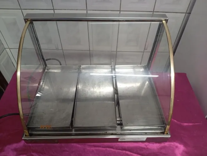 Estufa elétrica de vidro com 3 bandejas