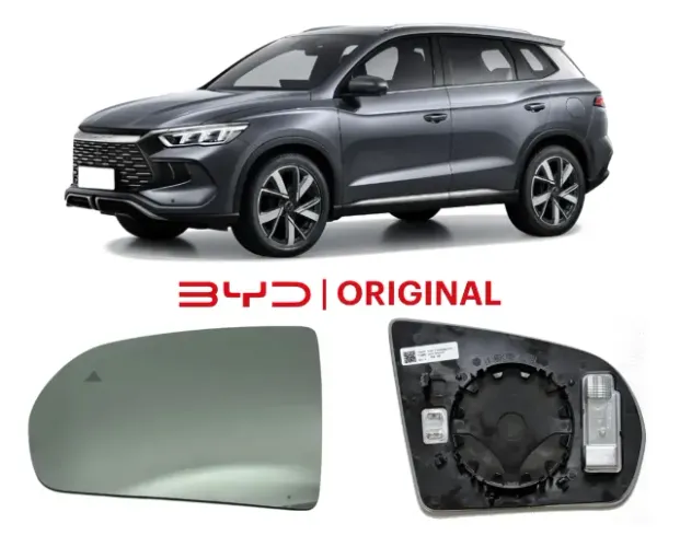 Espelho Lente Retrovisor Byd Song Pro Lado Esquerdo C/ Ponto Cego