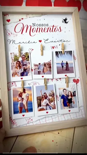 Quadros personalizado casal presente