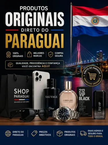 Produtos originais direto do Paraguai