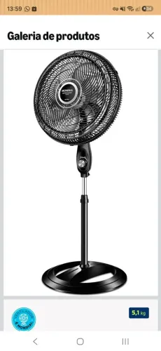 Ventilador de coluna Mondial 40cm 8 pás