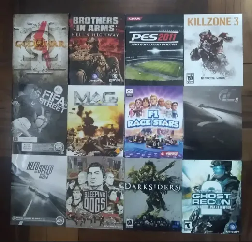 Manuais jogos PS3