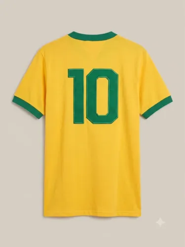 Camisa Brasil 1974 Número 10 Pelé