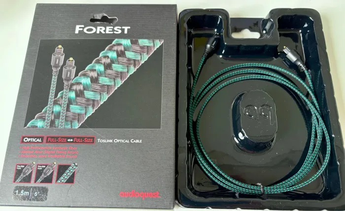 Cabo Optico/toslink Audioquest Forest 1,5mts, Impecável