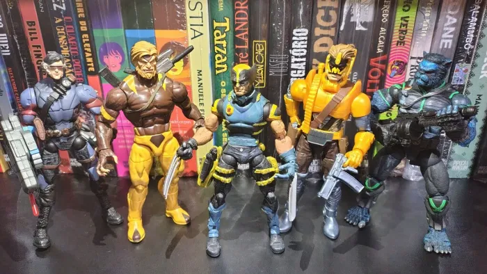 Lote Equipe X-Men Stealth Squad Marvel Legends Toybiz Hasbro 5 Figuras