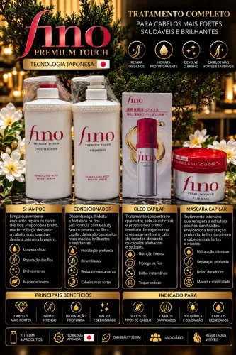 FINO PREMIUM TOUCH - KIT DE TRATAMENTO CAPILAR JAPONÊS