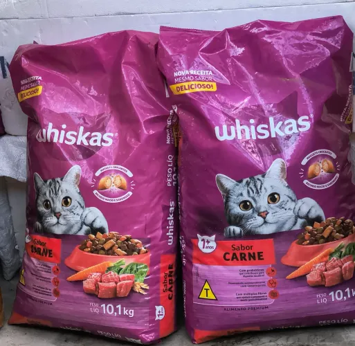 Ração para gatos Whikas (sabor Carne)