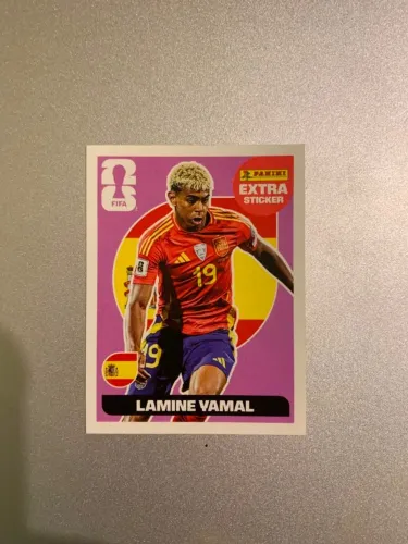 Figurinha Extra Sticker Panini Lamine Yamal - FIFA World Cup 2026 (Perfeita)