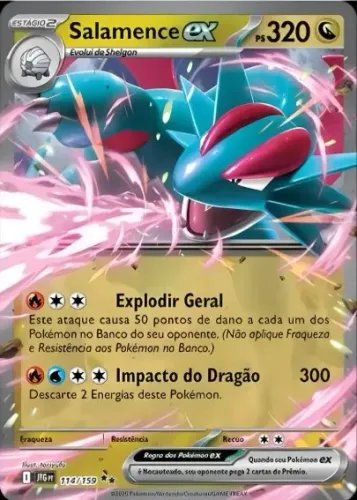 Carta Pokémon - Salamence Ex 114/159 Holo Amigos De Jornada