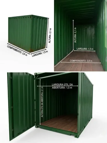 Containerreforçado 1,5x3,0mt