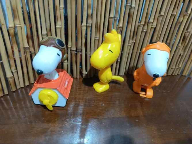 3 Brinquedos coleção Snnopy