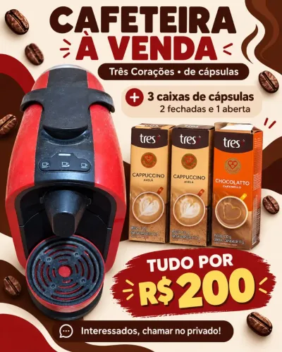 Cafeteira 3 corações 