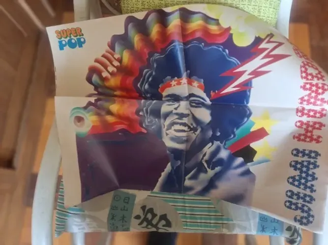 JIMI HENDRIX POSTER SUPER POP ANOS 70