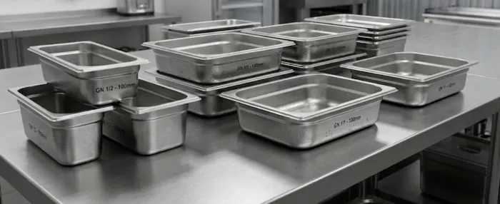 [DESCONTÃO] kit com 13 Cubas Gastronômica Inox GN p/ Buffet-3 x R$560 no cartão de crédito