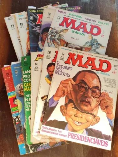 Revistas MAD - pacote, nº 1 ao nº 11.