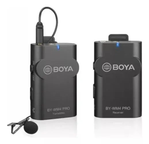 Microfone Lapela Sem Fio Boya By-wm4 Pro