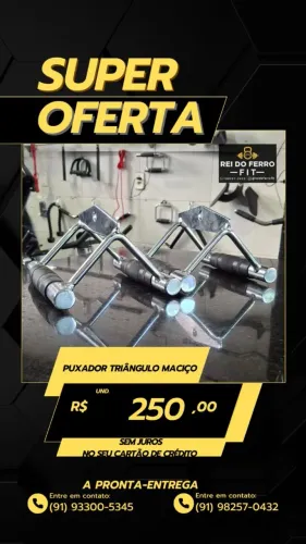 Puxador triângulo maciço