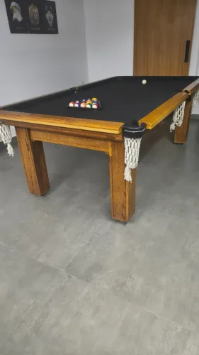 Mesa de Sinuca Semi Profissional - Pedra Ardósia estrutura Angelim