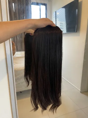 Cabelo humano, natural brasileiro. 50cm