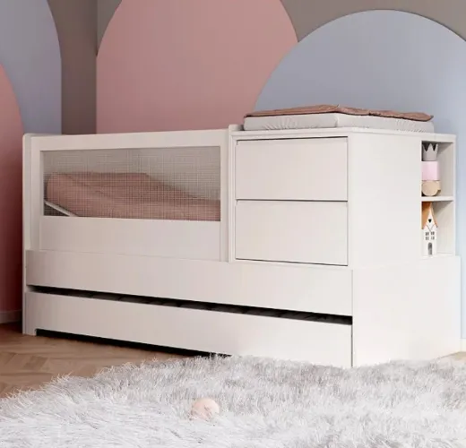 Berço Cômoda Multifuncional Com Anti Refluxo 