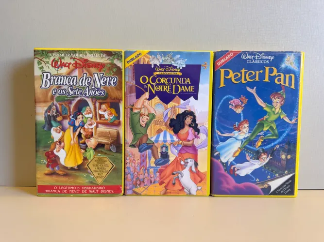 fitas vhs filmes clássicos disney | originais com encartes | campinas/sp