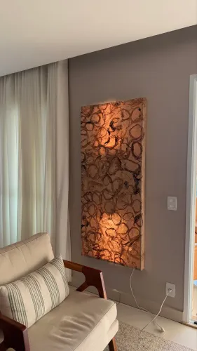 Escultura iluminada / iluminação quadro decoração 