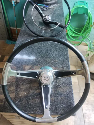 Volante de época Walrod Deville fusca karmann Ghia Variant 