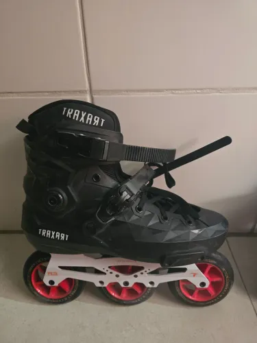 Patins Traxart com Base Híbrida + Rodas Hig Performance 110mm/85A - #12 (43/44) / white