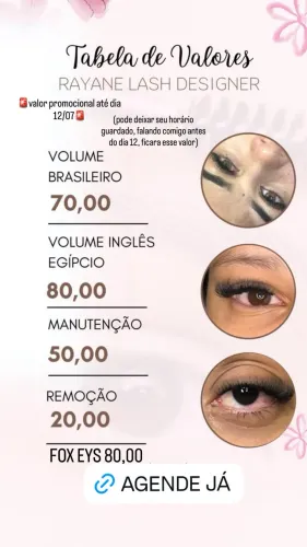 extensão de cílios