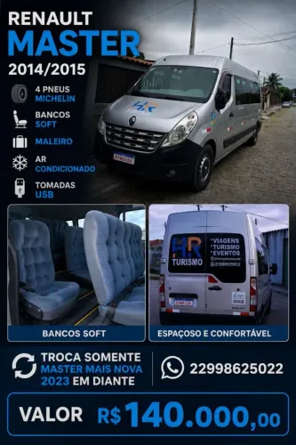 Renault Master 2.3 DCI VIP Longo 16L Diesel 2015