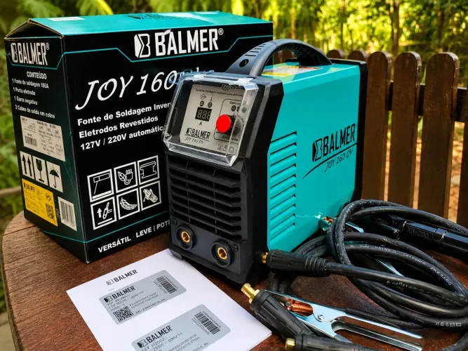 Máquina de Solda Balmer Joy 163DV + Máscara Automática + EPIs