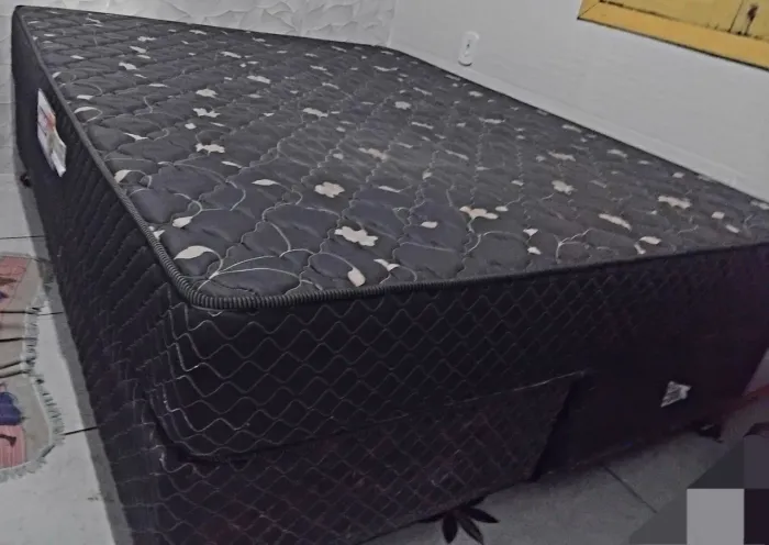 Cama box casal tamanho quem com colchão de espuma