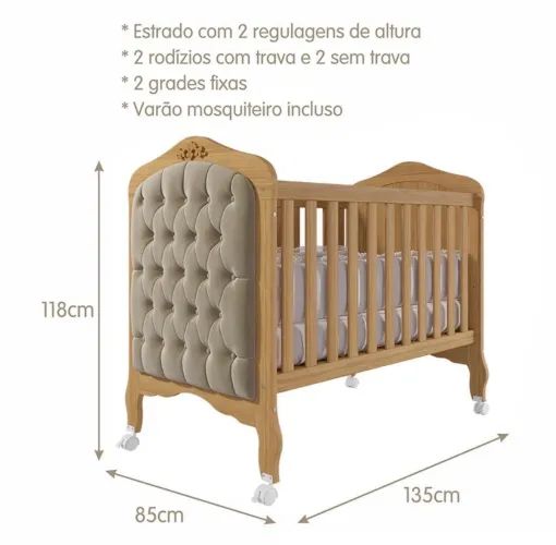 Berço infantil 3 em 1