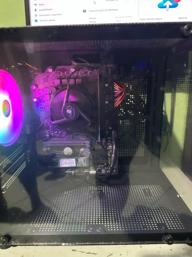 Pc completo i3 de décima geração com monitor de 19 polegadas