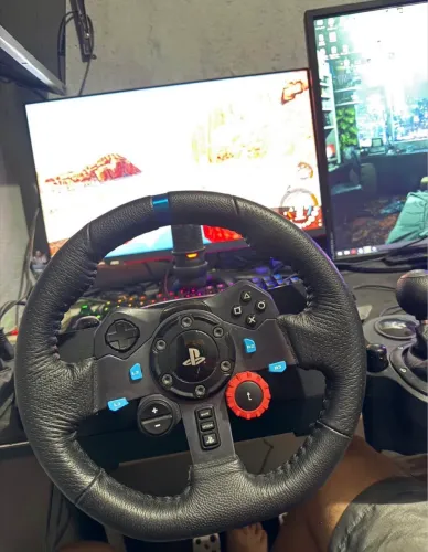 Vendo volante g29 com câmbio muito novo