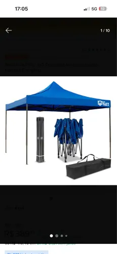 Tenda Gazebo 2x2 Dobravel Sanfonada Praia Barraca Camping nova 