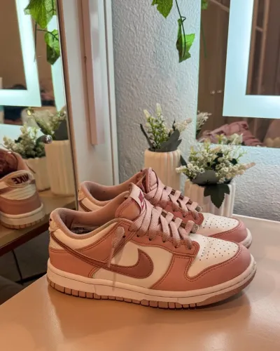 NIKE DUNK LOW GS PINK VELVET - Tam. 35 ORIGINAL