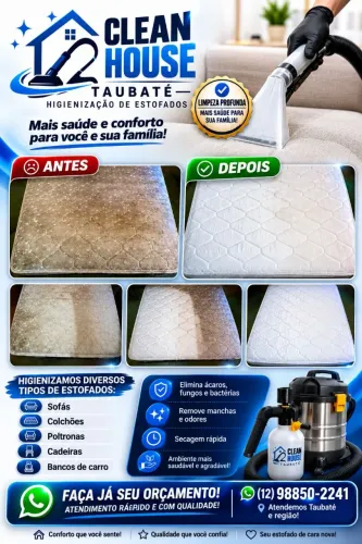 Higienização de sofá e estofados