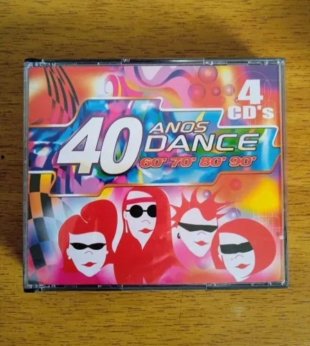 cds box 4 cds 40 anos dance 60/70/80/90