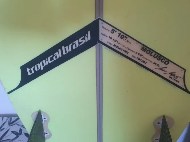 Prancha de surf tropical Brasil 