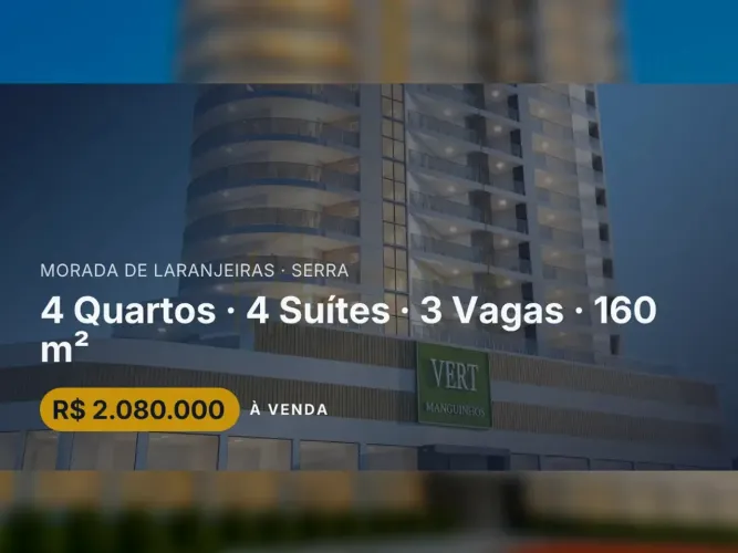 Exclusivo Apartamento em Morada de Laranjeiras com Vista Definitiva