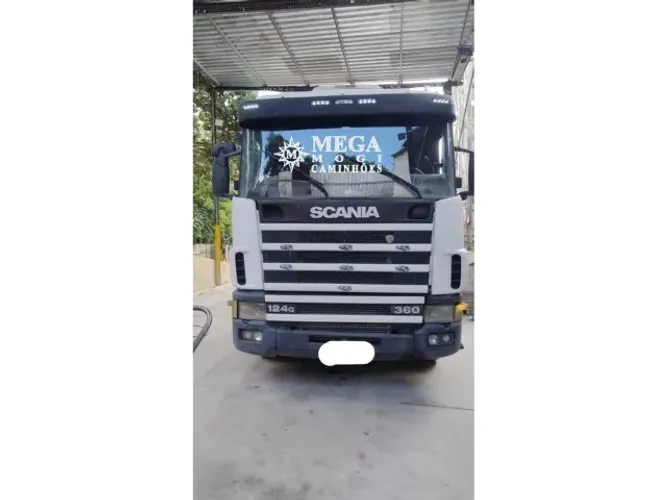 Scania R 124 cavalo 6X4 mais silo