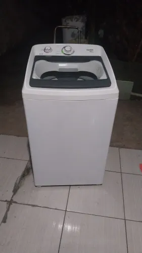 Máquina de lavar roupas cônsul 11kg cesto inox semi nova 110v tem menos se busca na porta