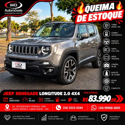 Jeep Renegade Longitude 2.0 4X4 TB Diesel AUT 2020