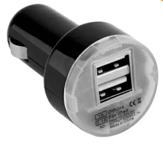 Carregador Veicular Dual Usb A 2000mAh