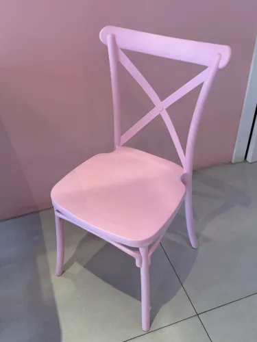 Cadeira monobloco rosa- Várias unidades 