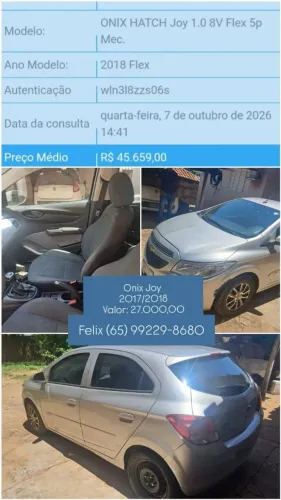 Chevrolet Onix JOY Hatch 1.0 8V Flex Mec. 4P 2018
