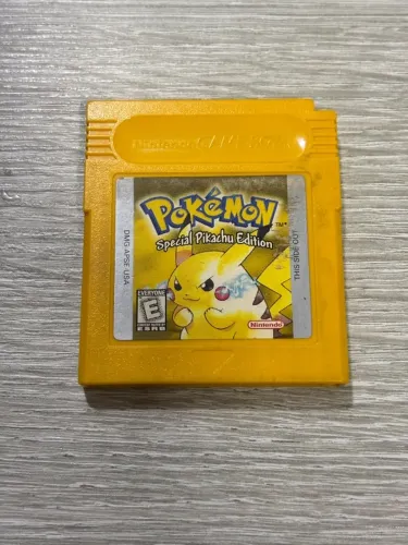 Game Pokémon Yellow (amarelo) Nintendo Game Boy (versão importada) Original