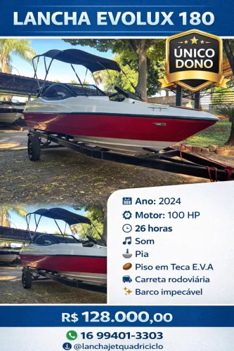 Lancha Evol 180