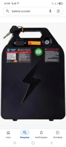 Bateria scooter elétrica 